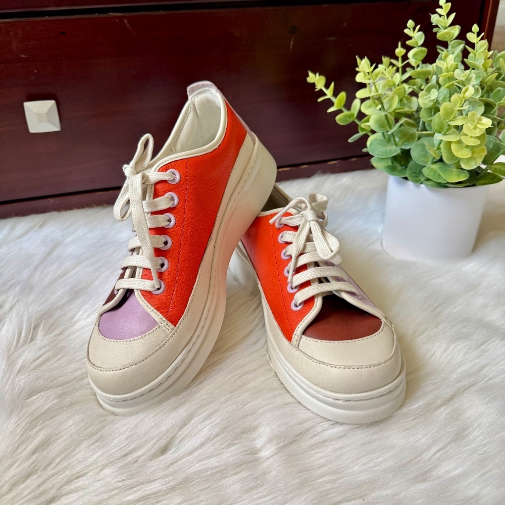 Camper Twins Multicolor Leather Platform Sneakers‎ K201626-007  US 9
